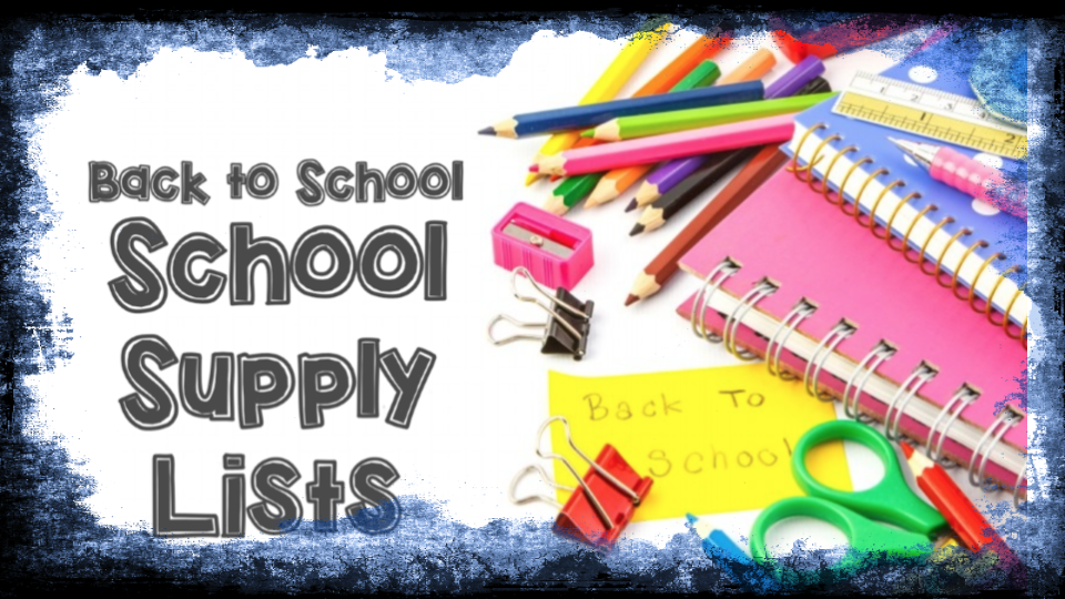  School Supply List